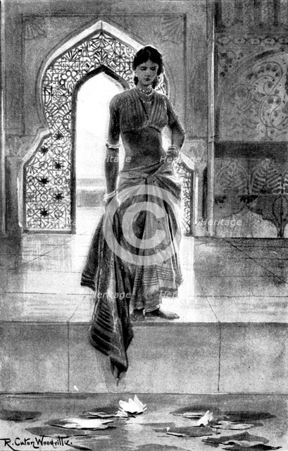 The Hall of Audience: 'I see naught but my own face in the deep; no other face but this...', 1898. Creator: Unknown.