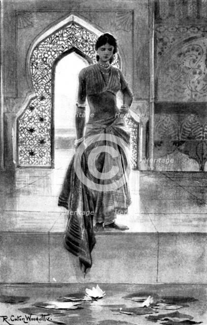 The Hall of Audience: 'I see naught but my own face in the deep; no other face but this...', 1898. Creator: Unknown.