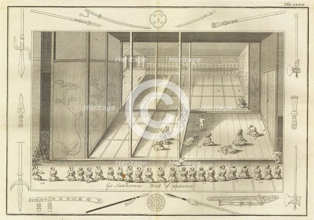 The hall of audience of the Dutch Ambassadors. (From The History of Japan by Engelbert Kaempfer), 17 Artist: Anonymous  