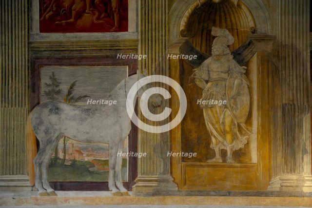 The Hall of Horses (Sala dei Cavalli) in the Palazzo del Te, 1526-1534. Artist: Romano, Giulio (1499-1546)