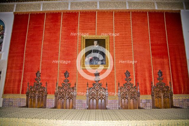 The Hall of Monarchs in the Alcazar of Segovia, Segovia, Spain, 2007. Creator: Samuel Magal.
