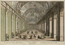 The Hall of Mirrors in Versailles, 1760. Creator: Daumont, Jean-François (1740-1775)