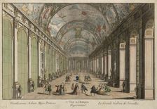 The Hall of Mirrors in Versailles, 1760. Creator: Daumont, Jean-François (1740-1775)