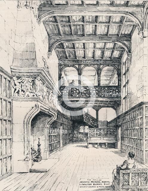 The Hall of North Mymms, Herts, 1898. Artist: Unknown
