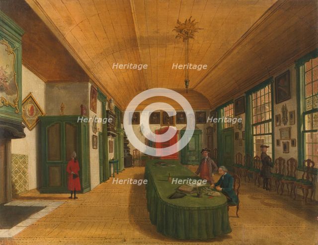 The Hall of the Artistic Society 'Kunst wordt door Arbeid verkregen' (Art is Acquired through Labor) Creator: Paulus Constantijn la Fargue.