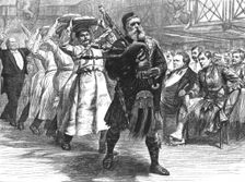 The Hallowe'en Dinner of the London Scottish Volunteers -- Bringing in the Haggis , 1891. Creator: William Lockhart Bogle