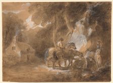 The Halt at the Spring. Creator: Thomas Barker (British, 1769-1847), attributed to