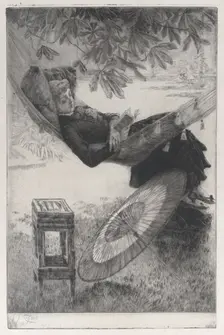 The Hammock, 1880. Creator: James Tissot