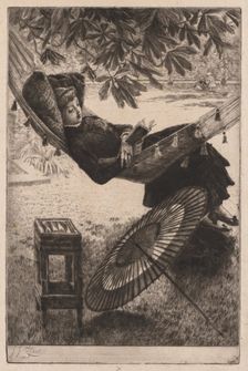 The Hammock, 1880. Creator: James Tissot (French, 1836-1902)