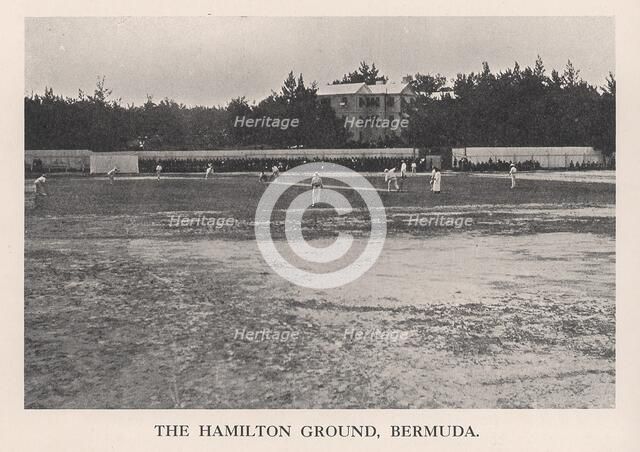 The Hamilton Cricket Ground, Bermuda, 1912. Artist: HP Baily.