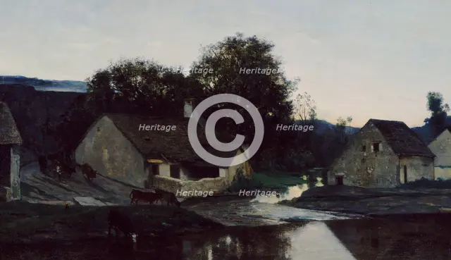 The Hamlet of Optevoz, ca. 1852. Creator: Charles Francois Daubigny.