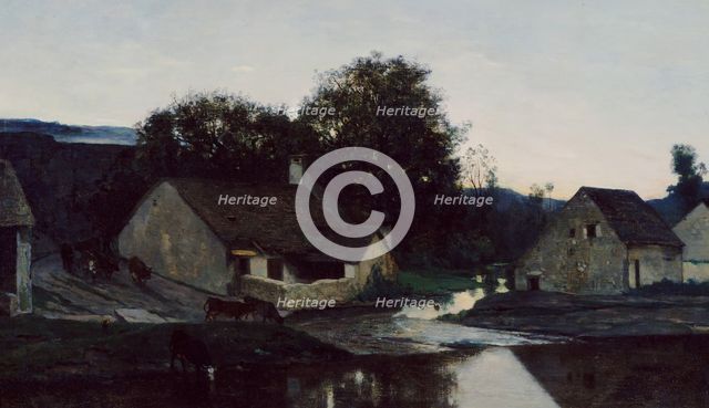 The Hamlet of Optevoz, ca. 1852. Creator: Charles Francois Daubigny.