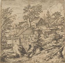 The Hamlet on the Mountain Side, mid-17th century., mid-17th century. Creator: Allart van Everdingen