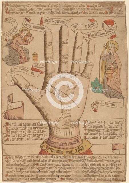 The Hand as the Mirror of Salvation, 1466. Creator: Unknown.