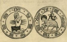 The Hand of God and Agnus Dei 1915. Creator: Unknown