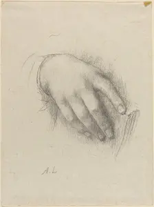 The Hand of the Artist's Daughter. Creator: Alphonse Legros