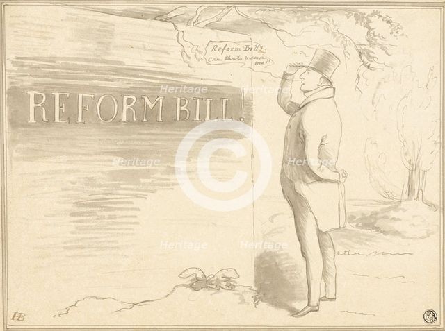 The Handwriting on the Wall, n.d. Creator: John Doyle.