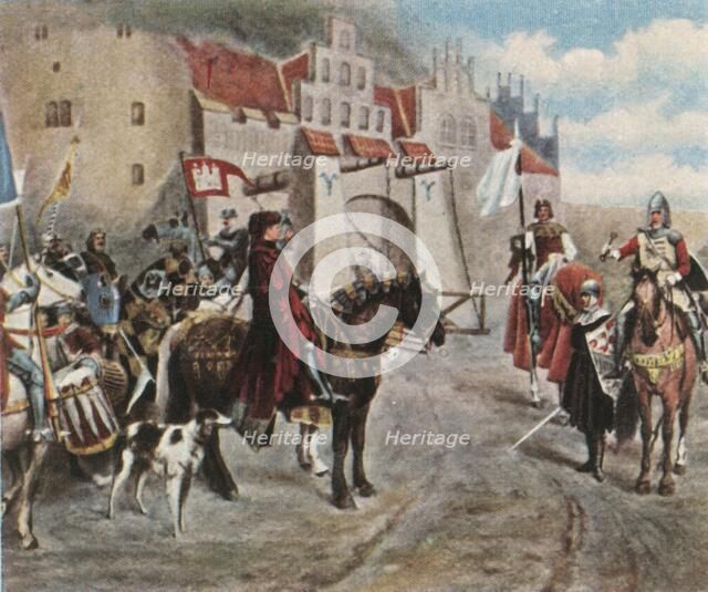 The handing over of Bergedorf, 1420, (1936). Creator: Unknown.