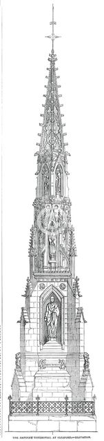 The Handley Testimonial at Sleaford - Elevation, 1850. Creator: Unknown.