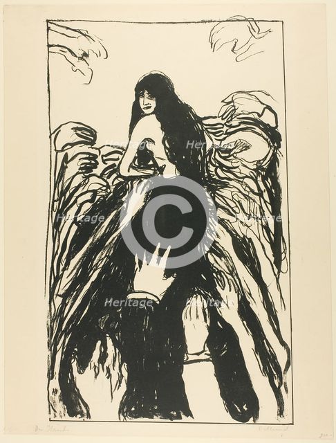 The Hands, 1895. Creator: Edvard Munch.
