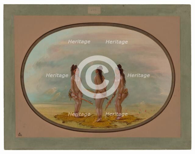 The Handsome Dance - Goo-a-give, 1854/1869. Creator: George Catlin.