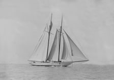 The handsome racing schooner Waterwitch 1911. Creator: Kirk & Sons of Cowes