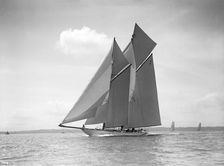 The handsome racing schooner Waterwitch 1911. Creator: Kirk & Sons of Cowes