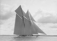 The handsome racing schooner Waterwitch 1911. Creator: Kirk & Sons of Cowes