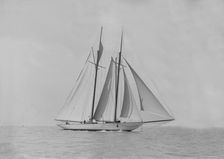 The handsome racing schooner Waterwitch 1911. Creator: Kirk & Sons of Cowes