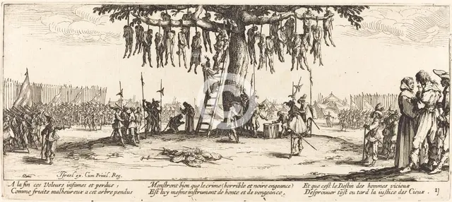 The Hanging, c. 1633. Creator: Jacques Callot.