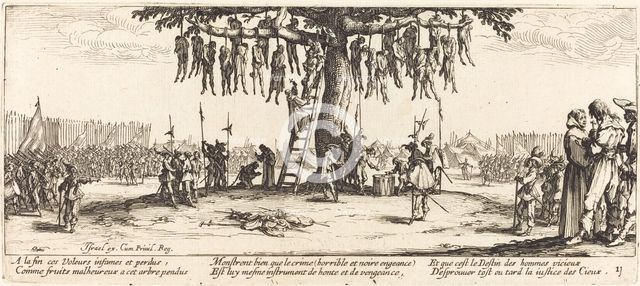 The Hanging, c. 1633. Creator: Jacques Callot.