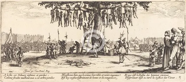 The Hanging, c. 1633. Creator: Jacques Callot.