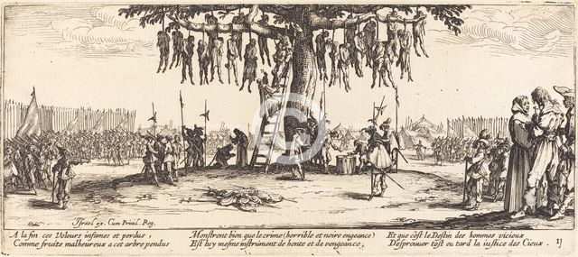 The Hanging, c. 1633. Creator: Jacques Callot.