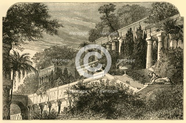 'The Hanging Gardens of Ancient Babylon', 1890.   Creator: Unknown.