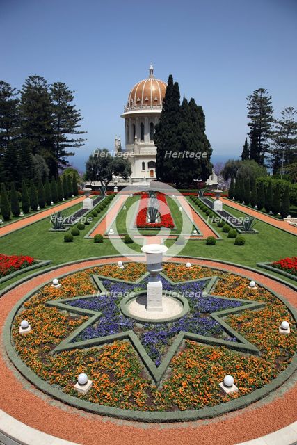 The Hanging Gardens of Haifa, Israel. Creator: Samuel Magal.