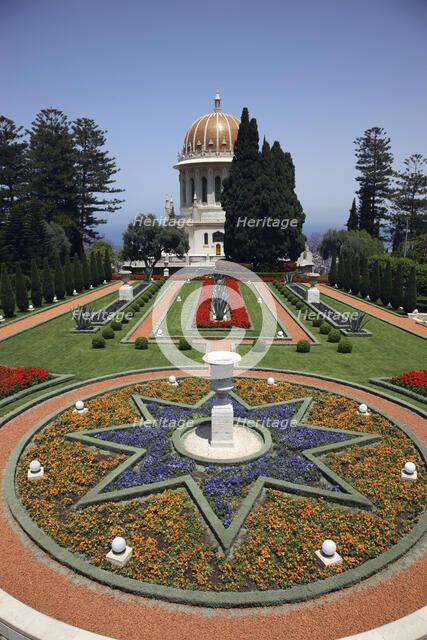 The Hanging Gardens of Haifa, Israel. Artist: Samuel Magal