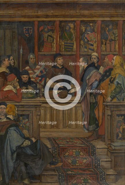 The Hanseatic League receives its Charter, 1890. Creator: Albrecht De Vriendt.