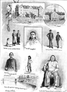 The Haskell Institute, a training college for Indians, at Lawrence, in Kansas, 1890. Creator: P Naumann