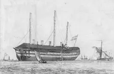 The Hastings. Seventy Four 1829. Creator: Edward William Cooke
