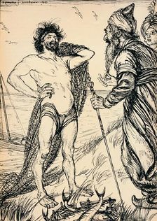 The Happy Man Found 1918, (1918). Artist: Edmund Joseph Sullivan