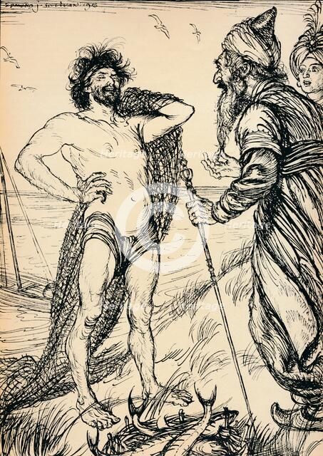 'The Happy Man Found', 1918, (1918). Artist: Edmund Joseph Sullivan.