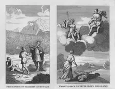 The Happy Ascetic, 1724, and Leveridge's Songs, 1727, (1809), (1827). Creator: Thomas Cook