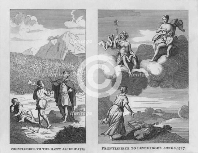 The Happy Ascetic, 1724, and Leveridge's Songs, 1727, (1809), (1827). Creator: Thomas Cook.