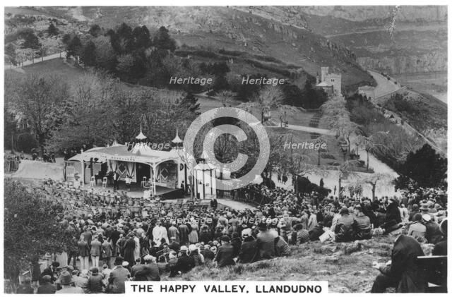 The Happy Valley, Llandudno, 1937. Artist: Unknown
