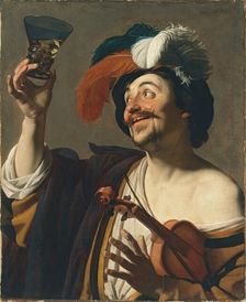 The happy Violinist, 1624. Creator: Gerrit van Honthorst