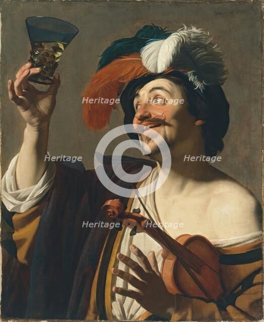 The happy Violinist, 1624. Creator: Gerrit van Honthorst.