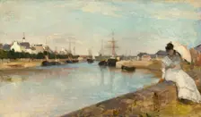 The Harbor at Lorient, 1869. Creator: Berthe Morisot