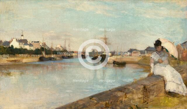 The Harbor at Lorient, 1869. Creator: Berthe Morisot.
