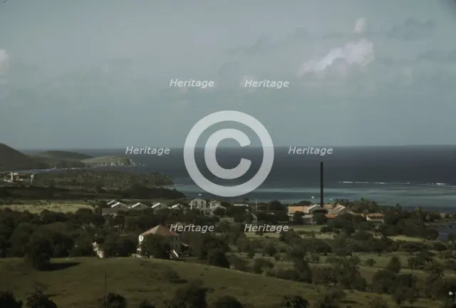 The harbor, Christiansted, St. Croix, Virgin Islands, 1941. Creator: Jack Delano.