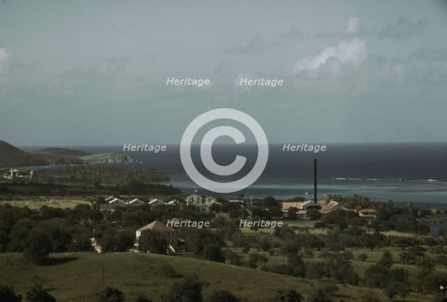 The harbor, Christiansted, St. Croix, Virgin Islands, 1941. Creator: Jack Delano.